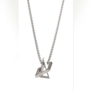 New Stainless Steel Geometric Pendant Necklace Triangle/square